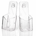 1/3 A4 DL Portrait Leaflet Holder Clear Acrylic 45mm Pocket
