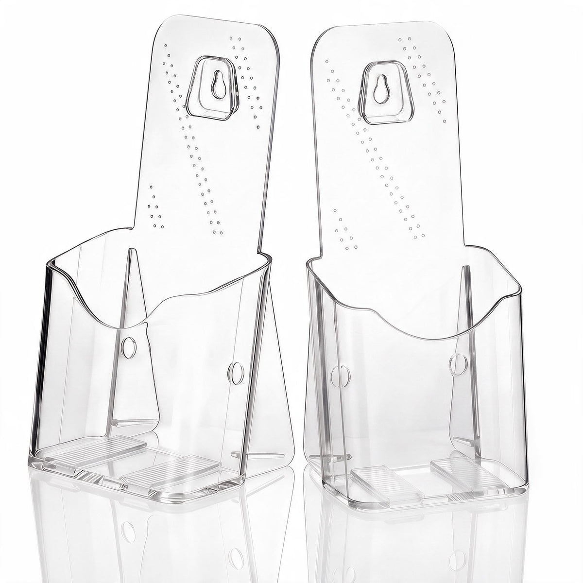 1/3 A4 DL Portrait Leaflet Holder Clear Acrylic 45mm Pocket