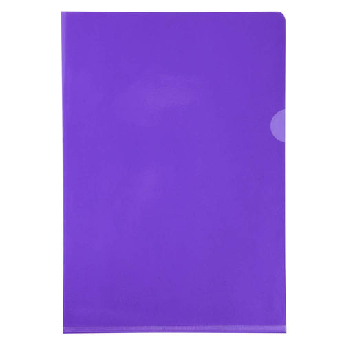 10 Cut-Flush A4 PVC Folders 0.13 mm Smooth Purple (Pack of 10)