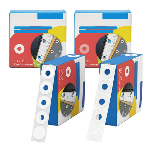 1000 Hole Reinforcement Stickers — Waterproof Self-Adhesive Paper Reinforcers