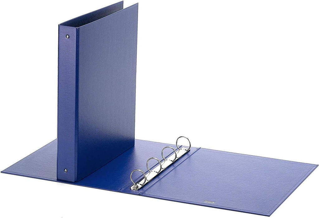 100460453 Ring Binder — 30 mm Round Rings, Blue, 31.5 x 36 cm