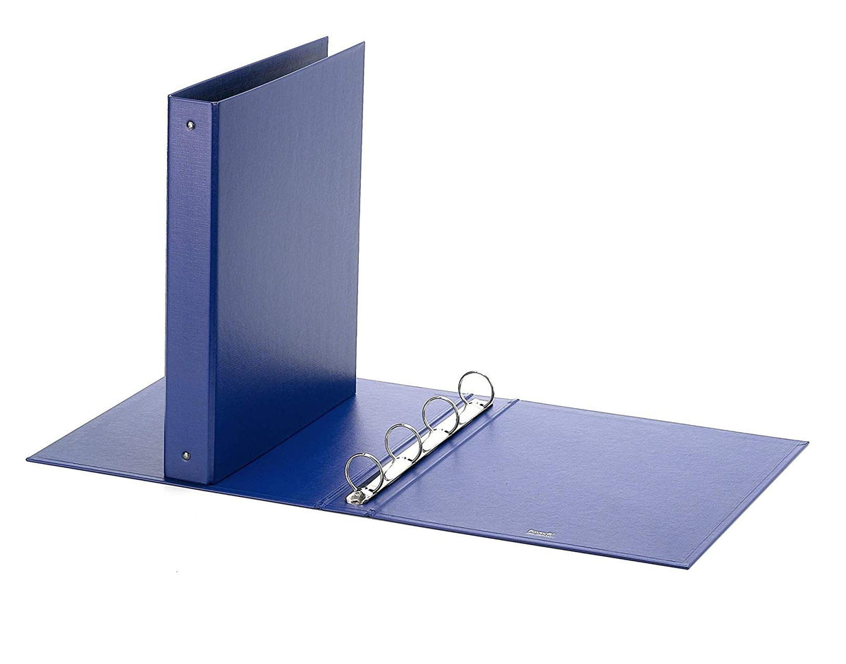 100460453 Ring Binder — 30 mm Round Rings, Blue, 31.5 x 36 cm