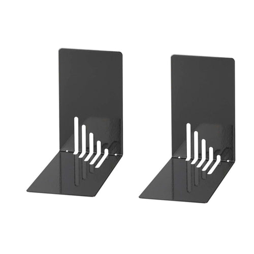 102 1001 2-Piece Small Bookend Set, Black