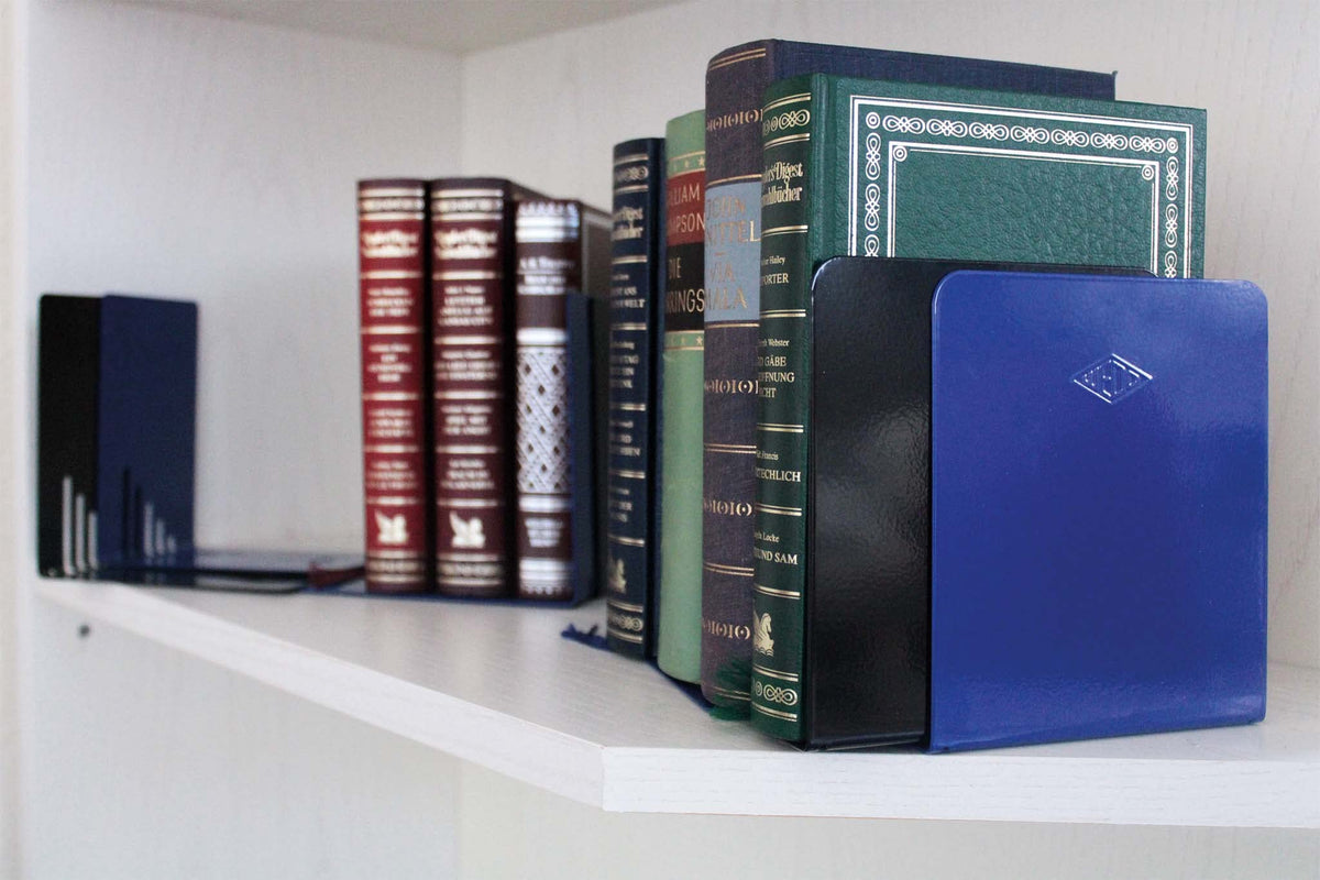 102 1001 2-Piece Small Bookend Set, Black