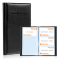 120 Card PU Leather Business Card Holder Wallet - Black