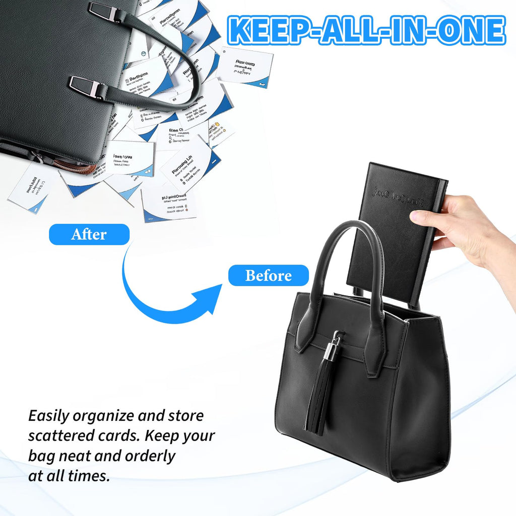 120 Card PU Leather Business Card Holder Wallet - Black