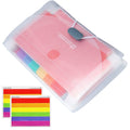 13-Pocket A6 Flashcard Organizer with Sheets, Portable Study Holder