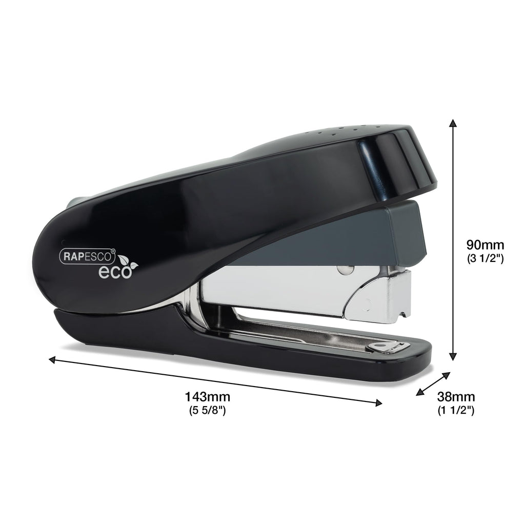 1466 ECO Luna Less Effort Stapler — 2000 Staples, Black