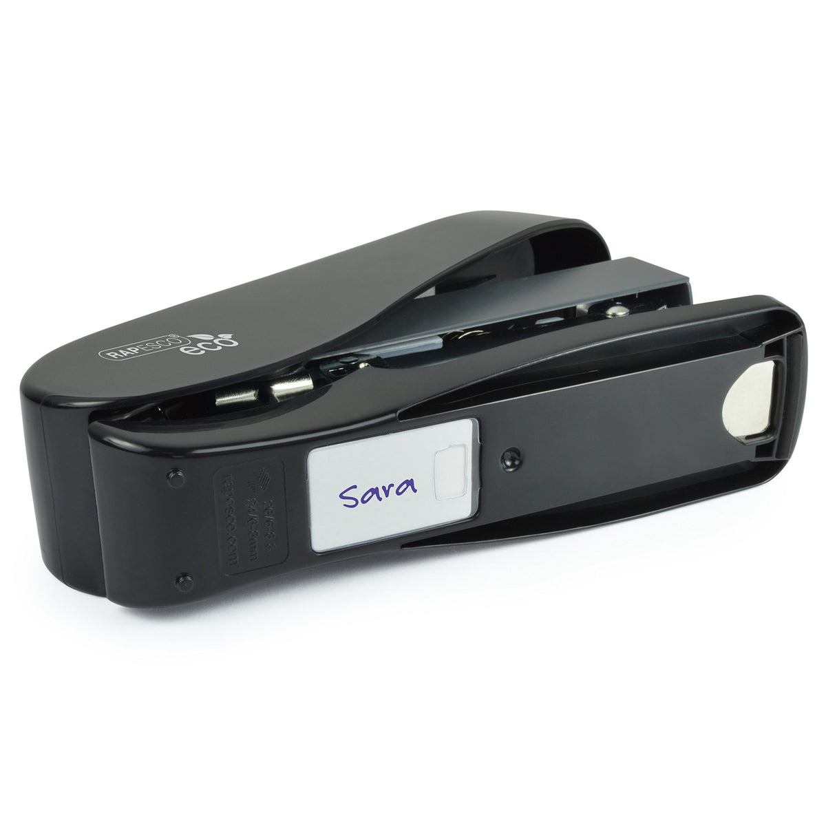 1466 ECO Luna Less Effort Stapler — 2000 Staples, Black