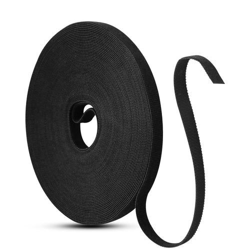 15m Reusable Cable Straps 10mm Wide Black