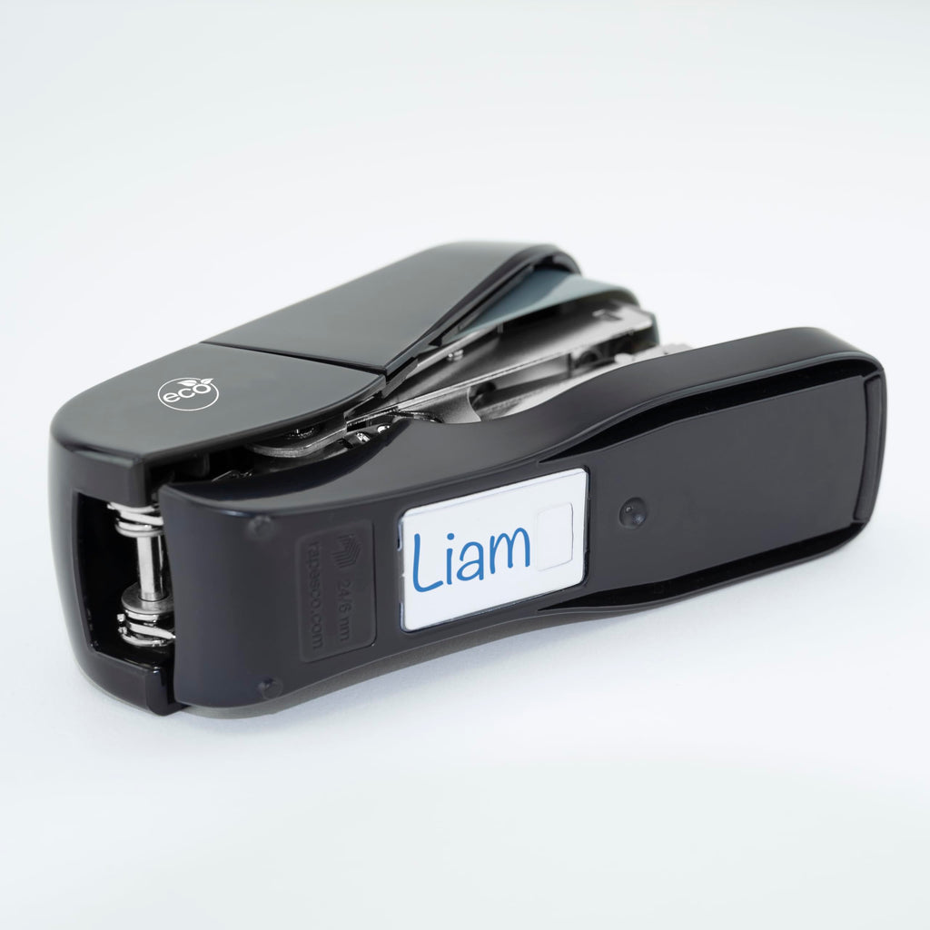 1688 ECO Flat-Clinch Less Effort Stapler with 2000 Staples, Black