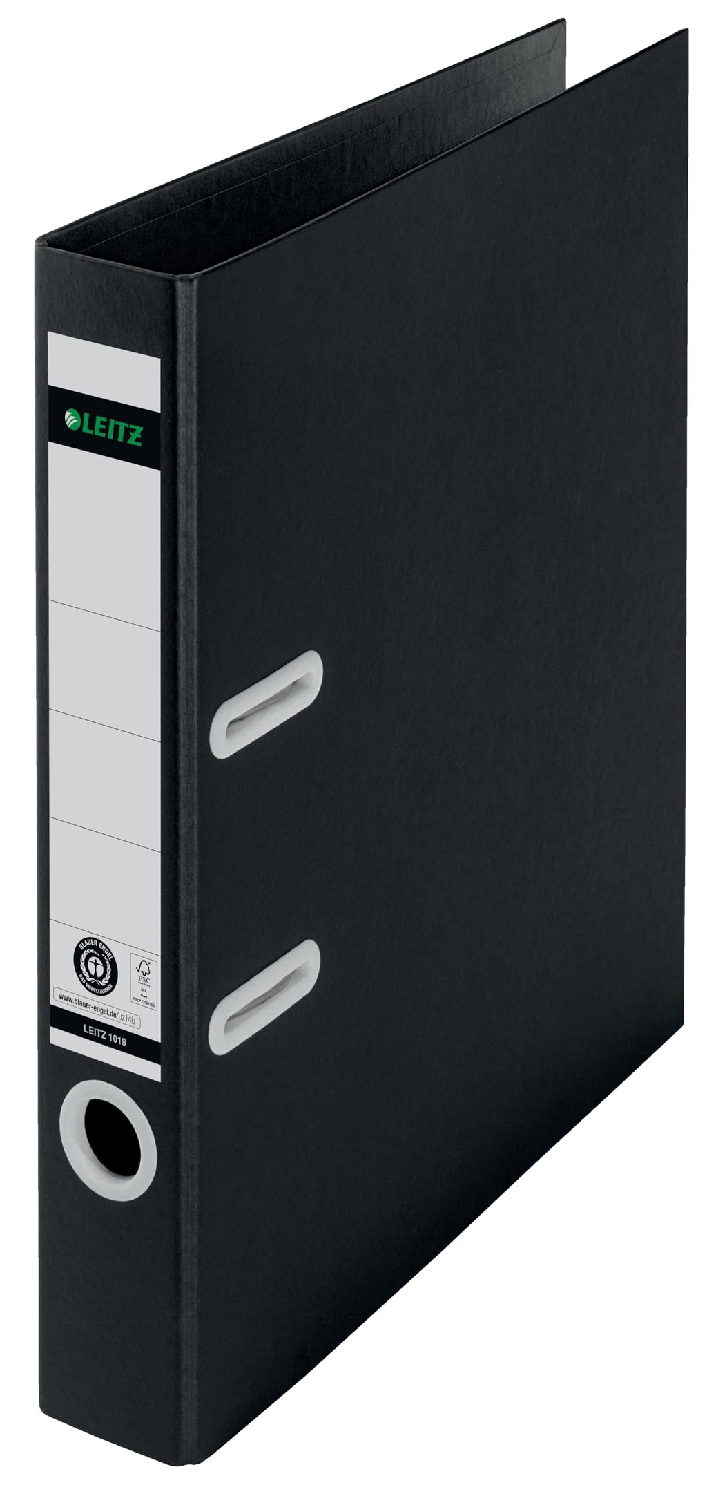 180° Lever Arch File A4, 50mm Spine, Recycle Black