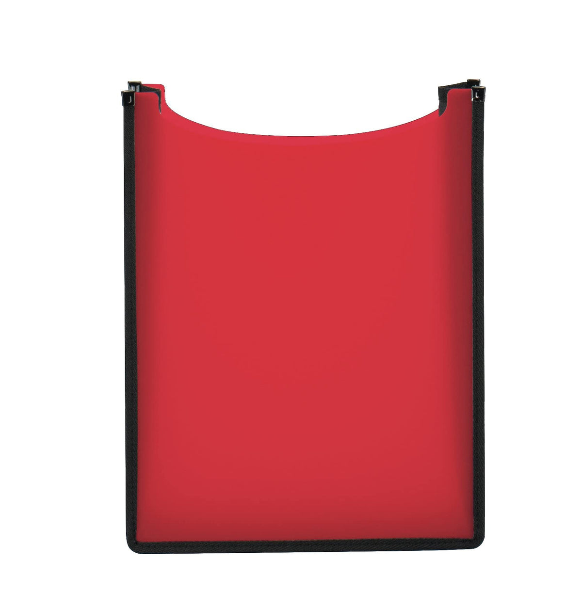 19550 A4 Transparent Red Open-Top School Notebook Box with Elastic Closure