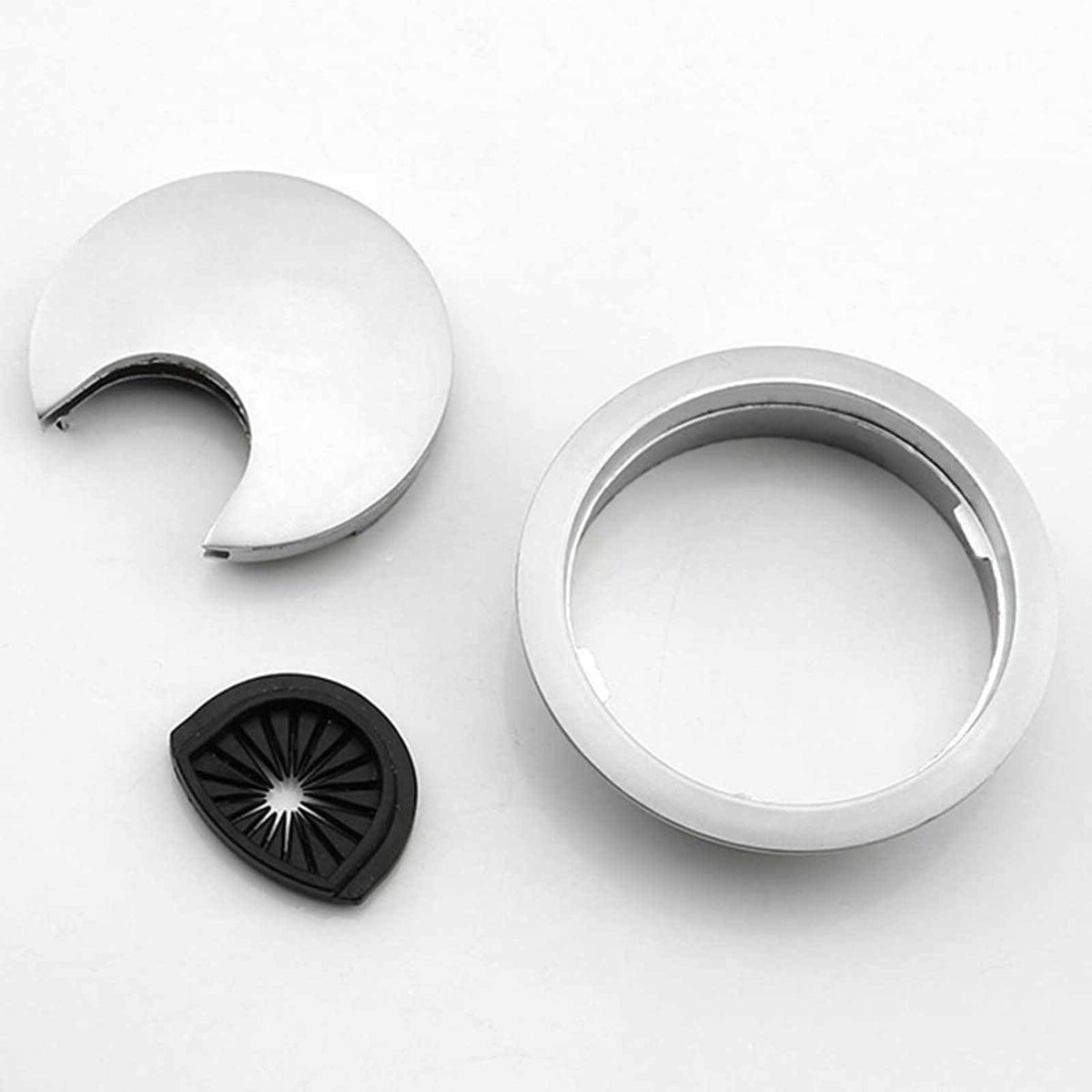 2 Pack 80mm Metal Desk Cable Grommets — Bronze