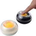2-Pack Round Finger Moistener Pads, Plastic Case with PU Sponge (White & Black)