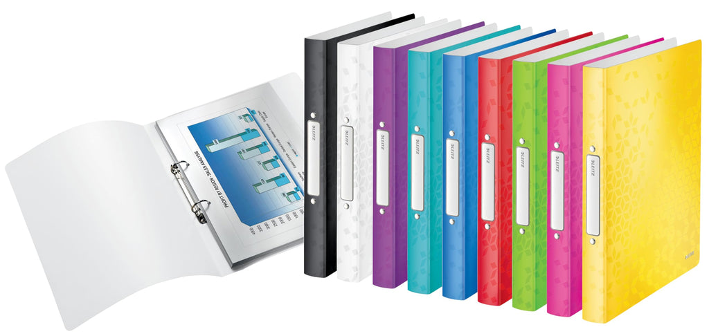 2-Ring A4 Binder, 25mm Spine, Holds 190 Sheets, Black