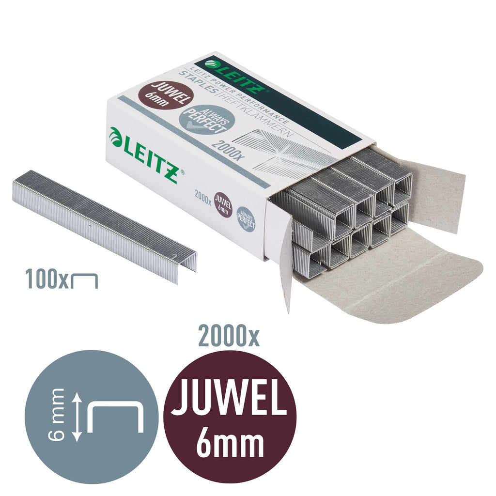 2000 Staples 6mm Galvanized for Juwel 3000 Stapler