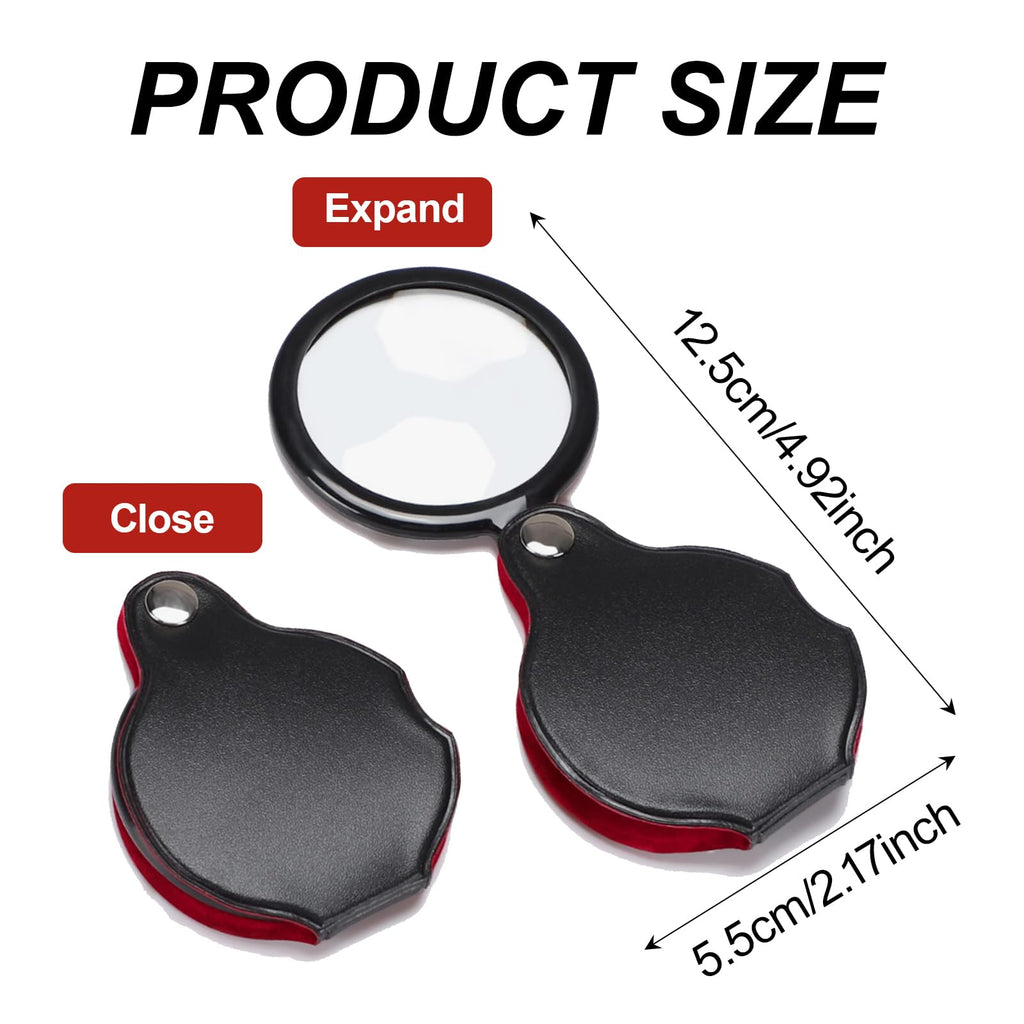 20X Folding Pocket Magnifying Glass,small magnifying glass,pack of 1