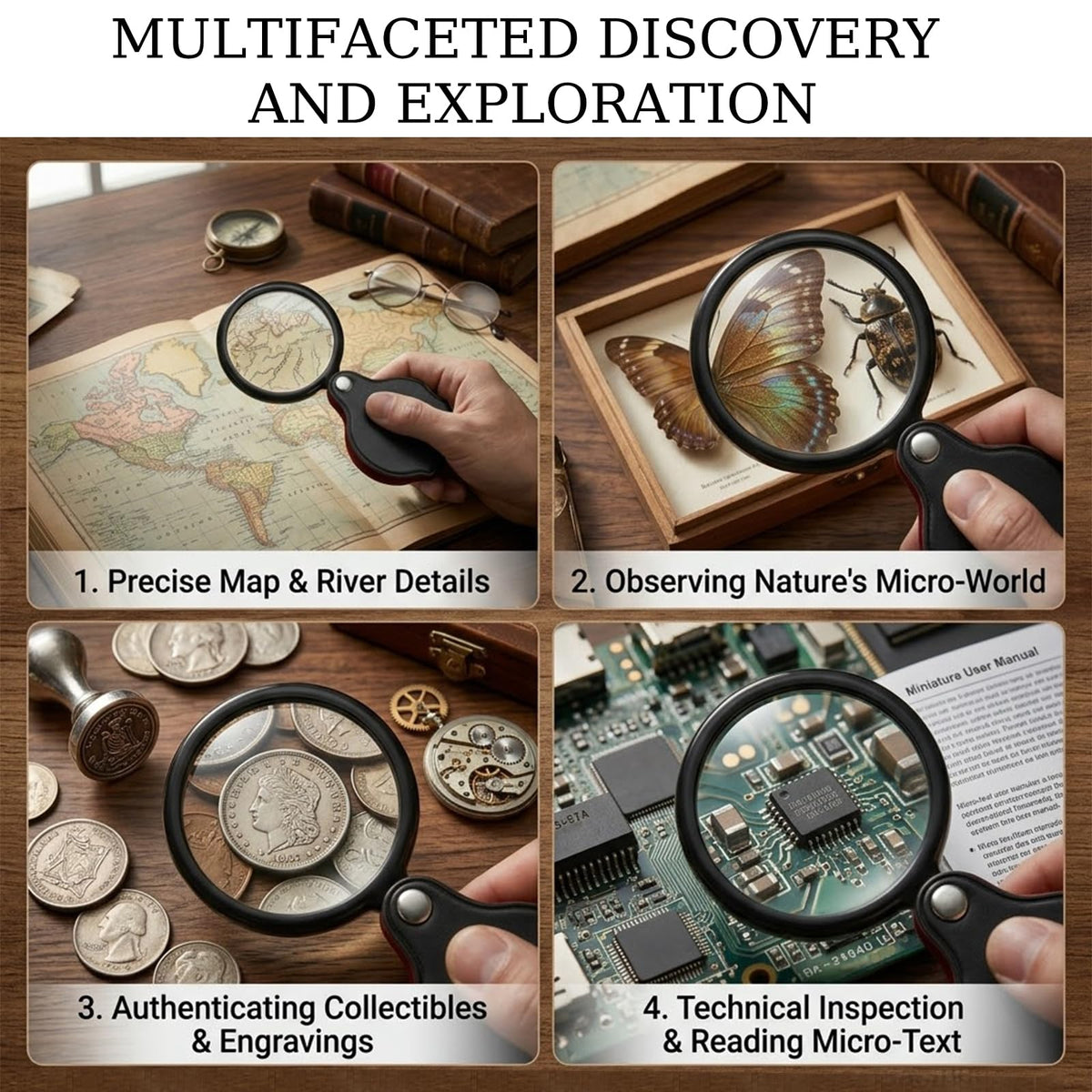 20X Folding Pocket Magnifying Glass,small magnifying glass,pack of 1