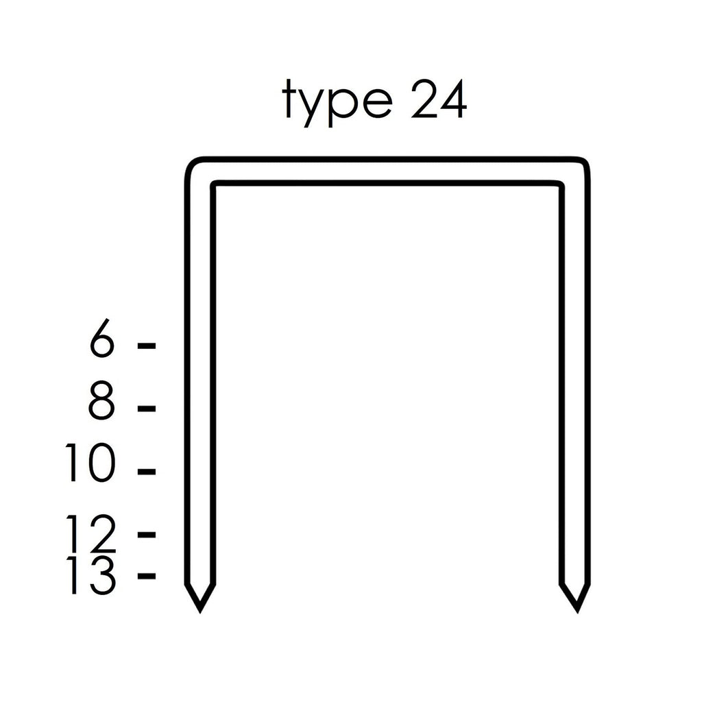 24/6 Galvanised Staples, 1000 Pack