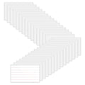 30-Pack Clear Self-Adhesive Top-Open Index Card Label Holders