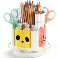 360° Rotating 13-Slot Pen & Pencil Holder, Spinning Desk Organizer