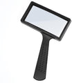 3X Magnifying Glass, Rectangle Reading Magnifier Large Handheld Magnifying Glasses Scratch Resistant Glass Lens for Observation Reading Hobbies Nature Exploration Repair