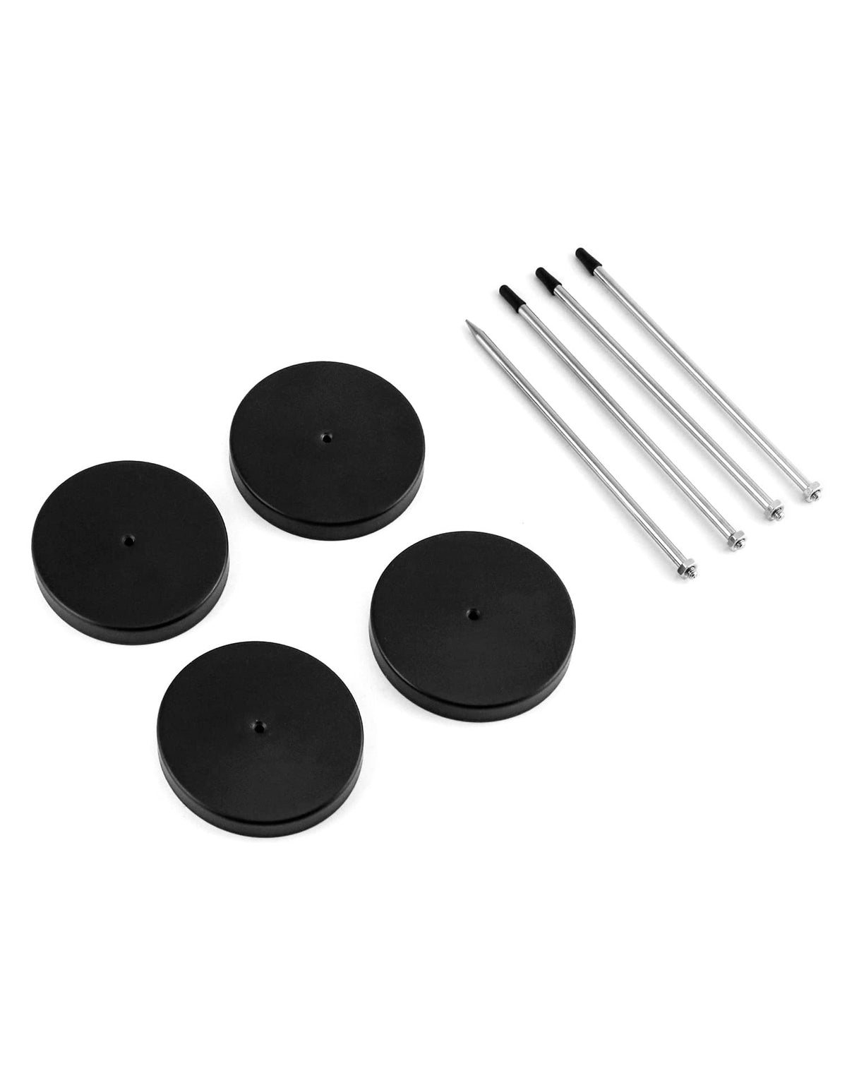4-Pack Desk Receipt Spindle Holder, 5.5 in Black