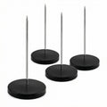 4-Pack Desk Receipt Spindle Holder, 5.5 in Black