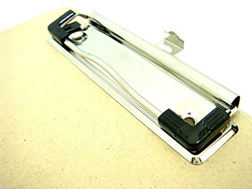 A5 Wooden Clipboard — Hardboard with Metal Clip & Hanging Hole