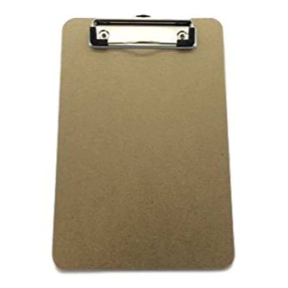 A5 Wooden Clipboard — Hardboard with Metal Clip & Hanging Hole