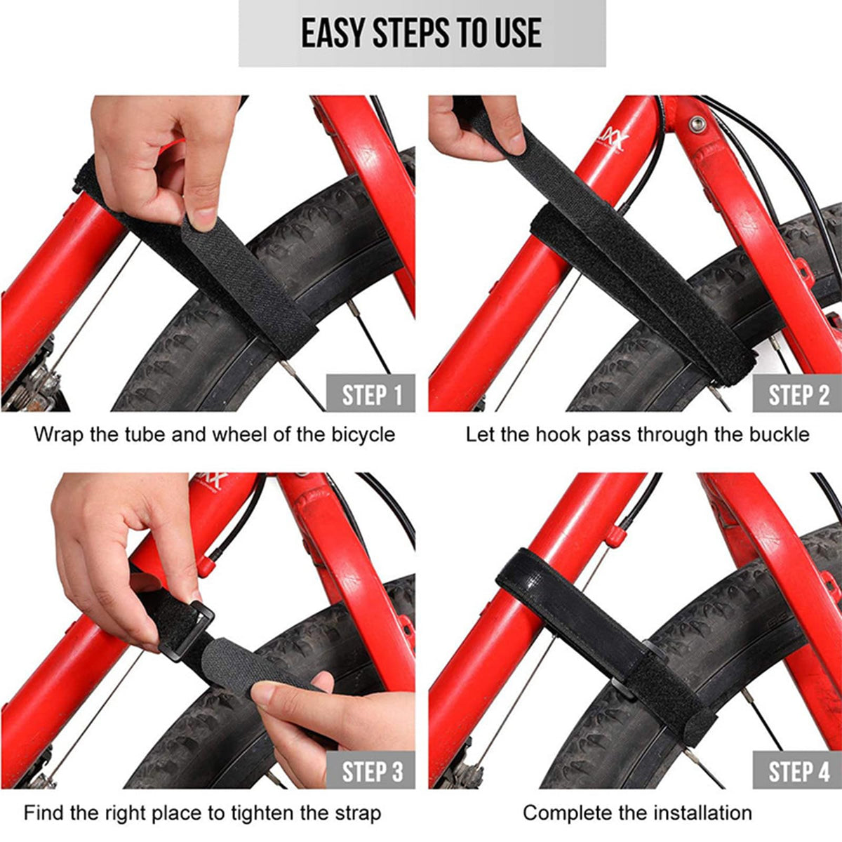 5 Pack Hook and Loop Cable Straps 20 x 500 mm