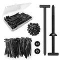 50 pcs Universal Nylon Self-Locking Cable Tie Buckles for Car Repairs