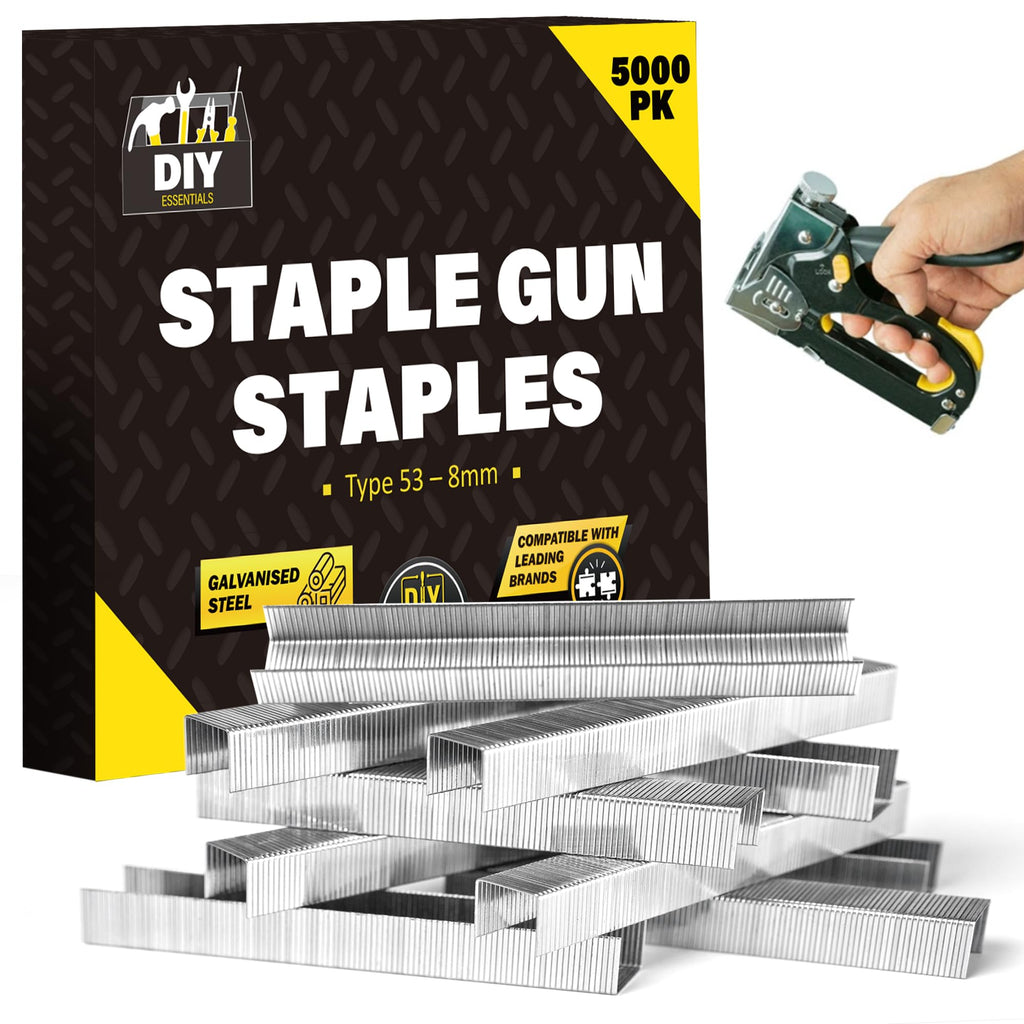 5000pk Type 53 Staples 8mm Heavy Duty Galvanised