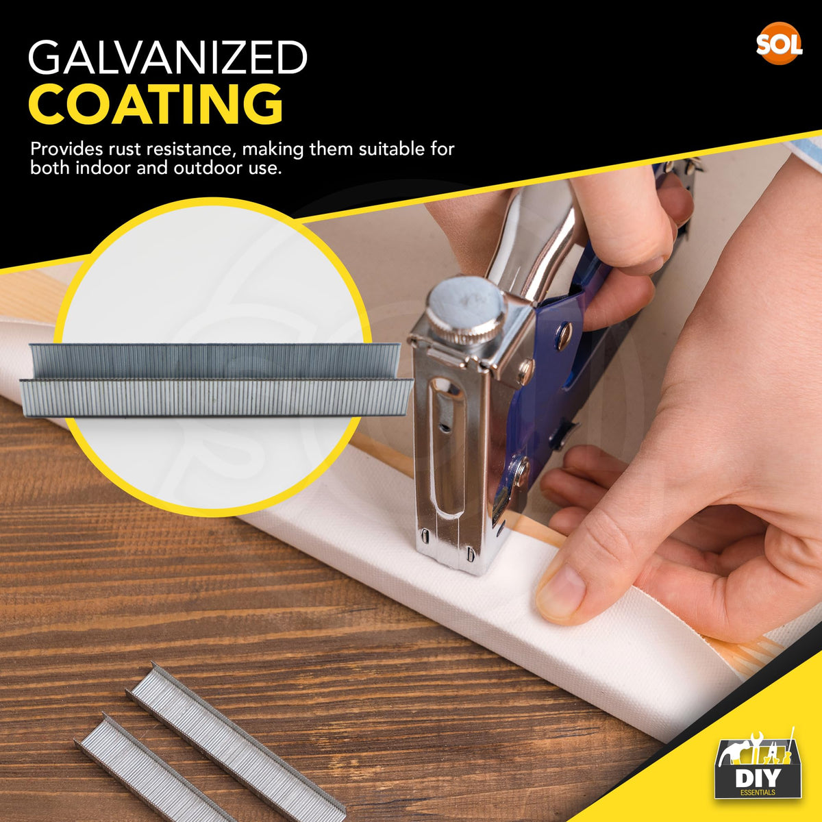 5000pk Type 53 Staples 8mm Heavy Duty Galvanised