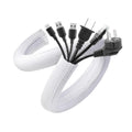 White Cable Tidy Sleeve 0.5m (13–20mm) Self-Closing Cord Protector