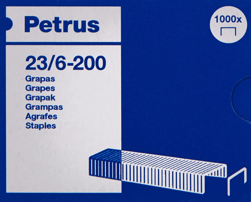 23600 Staples 23/6-200 — 6 mm, up to 20 sheets, 1000 count
