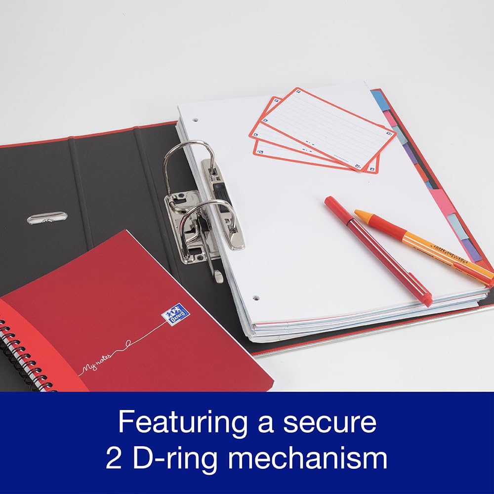 A4 Red Lever Arch File — Heavy Duty 70mm Spine (Single)