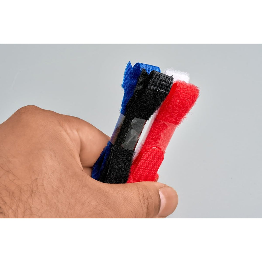 Self-Adhesive Multipurpose Straps, Assorted 4-Pack