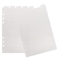 6pcs A5 Transparent Top-Tab Binder Dividers, Vertical 6-Hole for Planner
