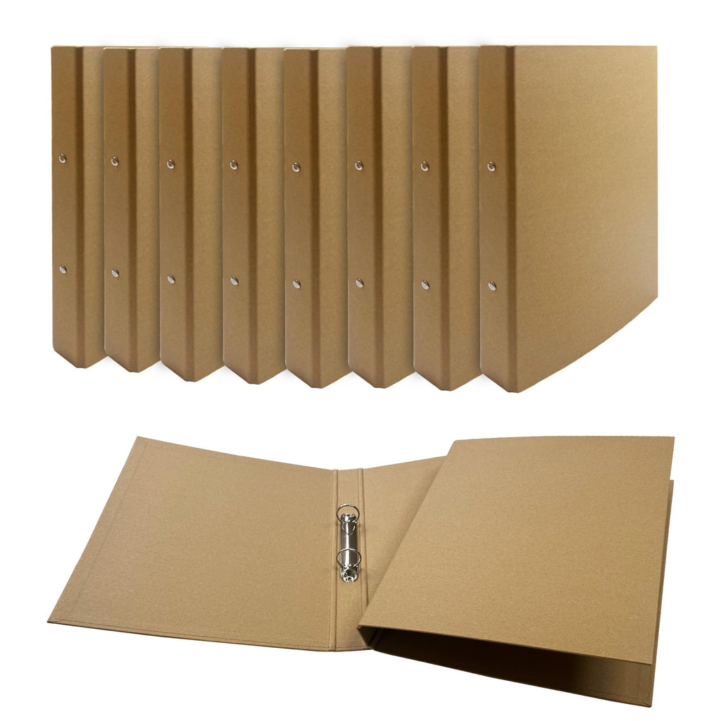 A4 Kraft Paperboard 2-O Ring Binder, 25mm Spine