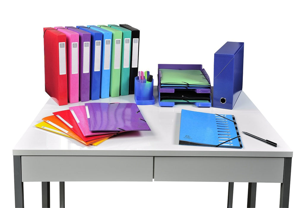 380806B Iderama 355 g/m² Glossy Laminated Flap Folder A4 24 x 32 cm Light Blue