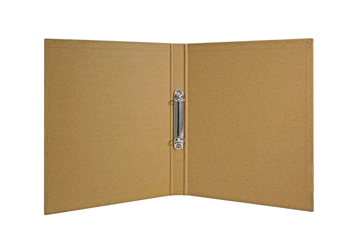 A4 Kraft Paperboard 2-O Ring Binder, 25mm Spine