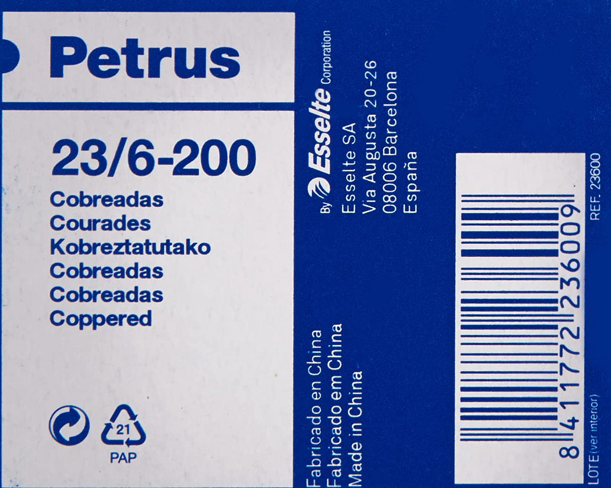 23600 Staples 23/6-200 — 6 mm, up to 20 sheets, 1000 count