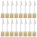 16 Wooden Base Alligator Clip Memo Holders for Photos & Cards (2.5cm)