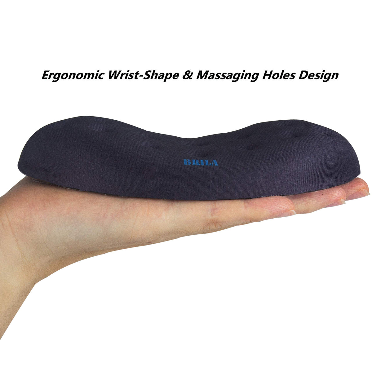 Ergonomic Memory Foam Mouse Wrist Rest Pad for Laptop & PC Gaming