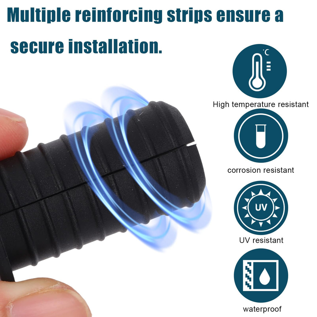 8pcs 3/4 in (19mm) Split Silicone Cable Grommets — Anti‑Slip Routing Kit