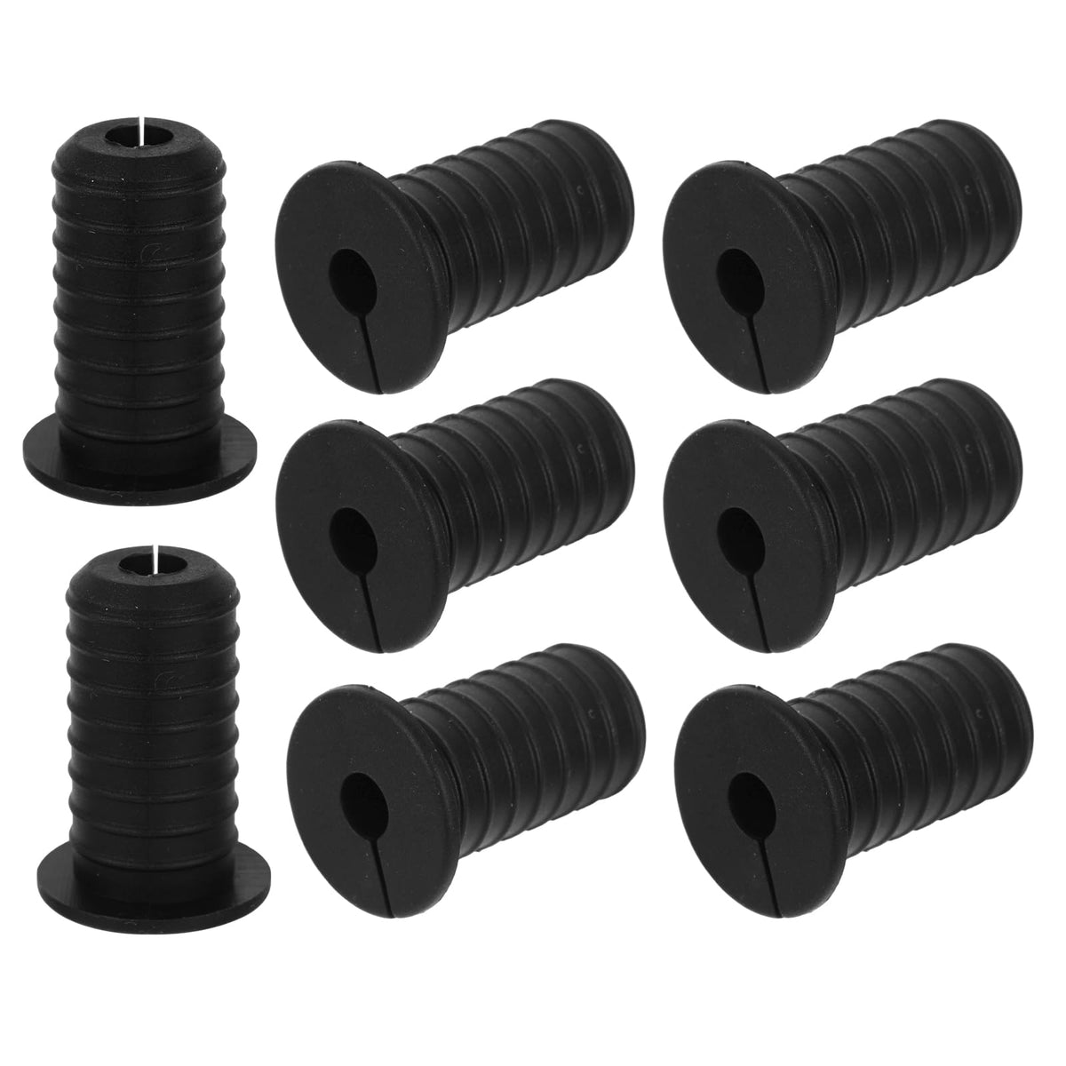 8pcs 3/4 in (19mm) Split Silicone Cable Grommets — Anti‑Slip Routing Kit