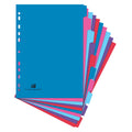 A4 10-Part Multi-Coloured Card Index Dividers for Ring & Lever Arch Files