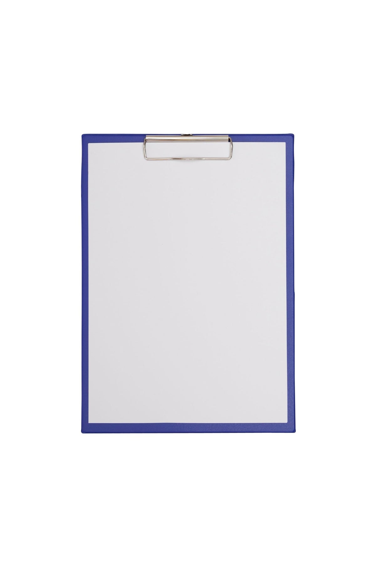 A4 Blue Clipboard Portrait with Hanging Steel Clamp